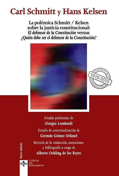 LA POLÉMICA SCHMITT/KELSEN SOBRE LA JUSTICIA CONSTITUCIONAL | 9788430976973 | SCHMITT,CARL/KELSEN,HANS | Llibreria Geli - Llibreria Online de Girona - Comprar llibres en català i castellà