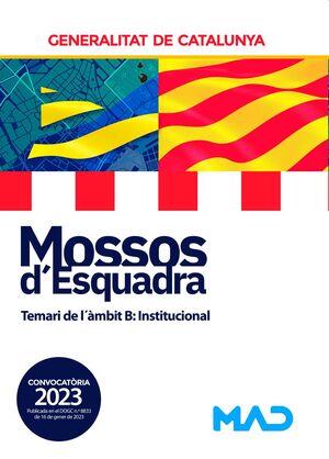 MOSSOS D'ESQUADRA(TEMARI DE L'ÀMBIT B:INSTITUCIONAL.EDICIÓ 2023) | 9788414266335 | LUJAN LOPEZ,EDUARDO/GARCIA POMAR,CONSUELO/ROJO FRANCO, ENCARNA | Llibreria Geli - Llibreria Online de Girona - Comprar llibres en català i castellà