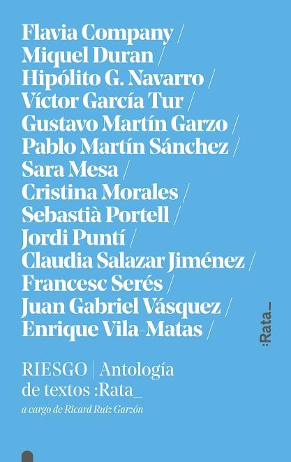 RIESGO.ANTOLOGÍA DE TEXTOS | 9788494489136 | A.A.D.D. | Llibreria Geli - Llibreria Online de Girona - Comprar llibres en català i castellà