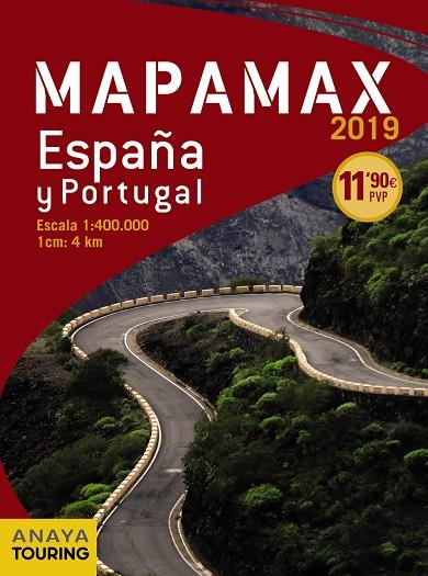 MAPAMAX ESPAÑA/PORTUGAL(2019) | 9788491581635 | ANAYA TOURING | Llibreria Geli - Llibreria Online de Girona - Comprar llibres en català i castellà