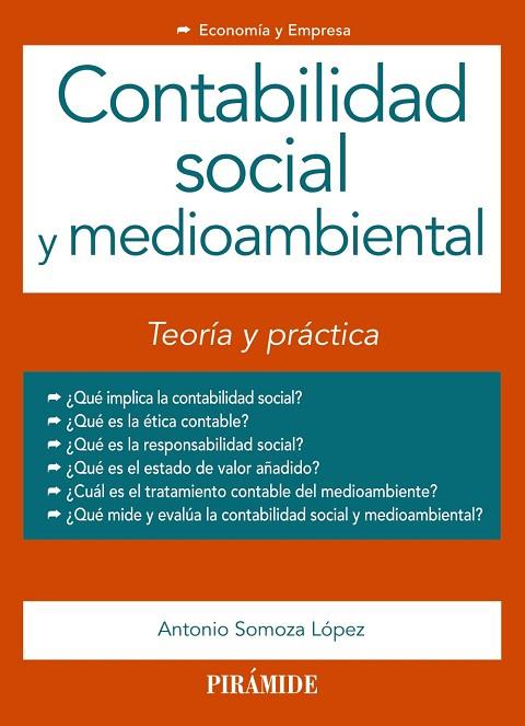 CONTABILIDAD SOCIAL Y MEDIOAMBIENTAL | 9788436834956 | SOMOZA LÓPEZ,ANTONIO | Llibreria Geli - Llibreria Online de Girona - Comprar llibres en català i castellà