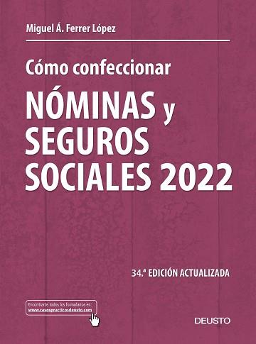CÓMO CONFECCIONAR NÓMINAS Y SEGUROS SOCIALES 2022 | 9788423433636 | FERRER LÓPEZ,MIGUEL ÁNGEL | Llibreria Geli - Llibreria Online de Girona - Comprar llibres en català i castellà