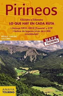 MAPA DE LOS PIRINEOS 1:340.000 -  (DESPLEGABLE) | 9788491584704 | ANAYA TOURING | Llibreria Geli - Llibreria Online de Girona - Comprar llibres en català i castellà
