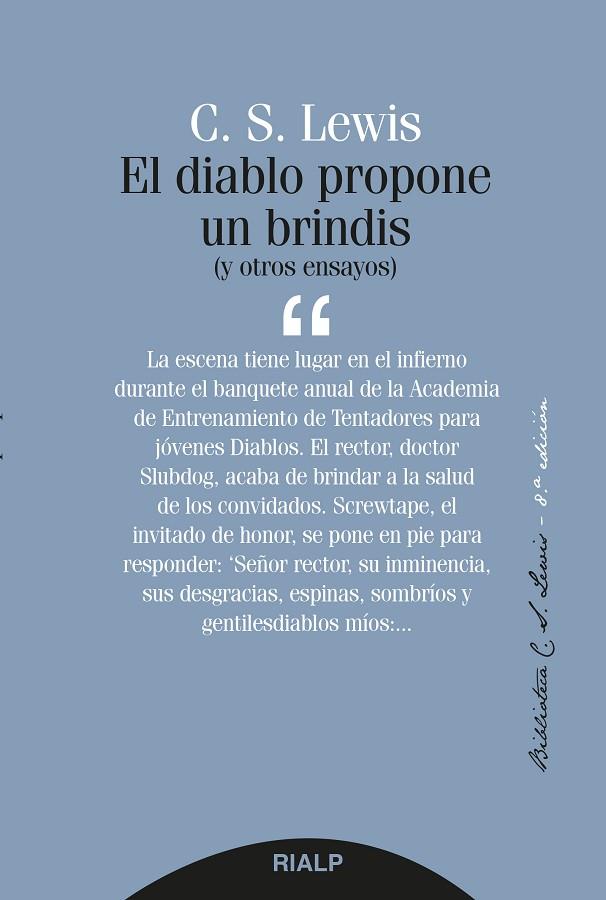 EL DIABLO PROPONE UN BRINDIS | 9788432147593 | LEWIS ,CLIVE STAPLES | Llibreria Geli - Llibreria Online de Girona - Comprar llibres en català i castellà
