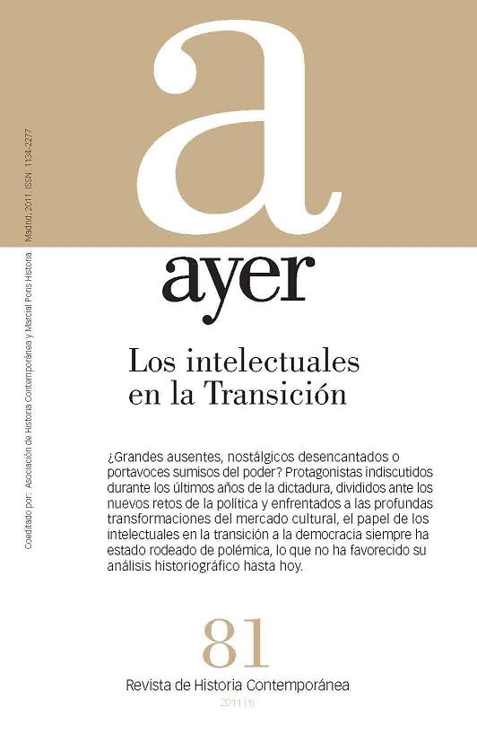 LOS INTELECTUALES EN LA TRANSICION | 9788492820412 | Llibreria Geli - Llibreria Online de Girona - Comprar llibres en català i castellà