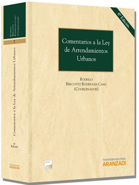 COMENTARIOS A LA LEY DE ARRENDAMIENTOS URBANOS (PAPEL + E-BOOK) | 9788490148822 | ATAZ,JOAQUÍN/BALLESTEROS,MARÍA/BERCOVITZ,R. | Llibreria Geli - Llibreria Online de Girona - Comprar llibres en català i castellà