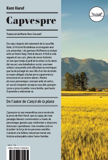 CAPVESPRE | 9788417339081 | HARUF,KENT | Llibreria Geli - Llibreria Online de Girona - Comprar llibres en català i castellà