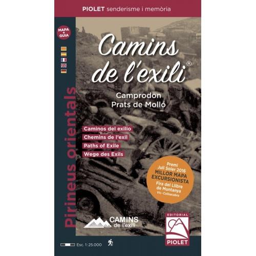 CAMINS DE L'EXILI.CAMPRODON-PRATS DE MOLLO(ESCALA 1:25000) | 9788494516931 | Llibreria Geli - Llibreria Online de Girona - Comprar llibres en català i castellà