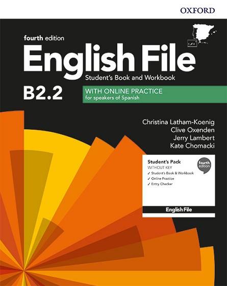 ENGLISH FILE STUDENT'S BOOK AND WORKBOOK WITHOUT KEY PACK(4TH EDITION B2.2) | 9780194039437 | VARIOS AUTORES | Llibreria Geli - Llibreria Online de Girona - Comprar llibres en català i castellà