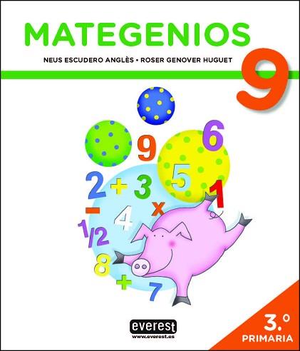 MATEGENIOS 9 | 9788428343800 | ESCUDERO ANGLÈS,NEUS/GENOVER HUGUET,ROSER | Llibreria Geli - Llibreria Online de Girona - Comprar llibres en català i castellà