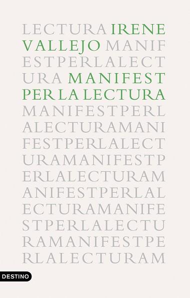 MANIFEST PER LA LECTURA | 9788497103114 | VALLEJO,IRENE | Llibreria Geli - Llibreria Online de Girona - Comprar llibres en català i castellà