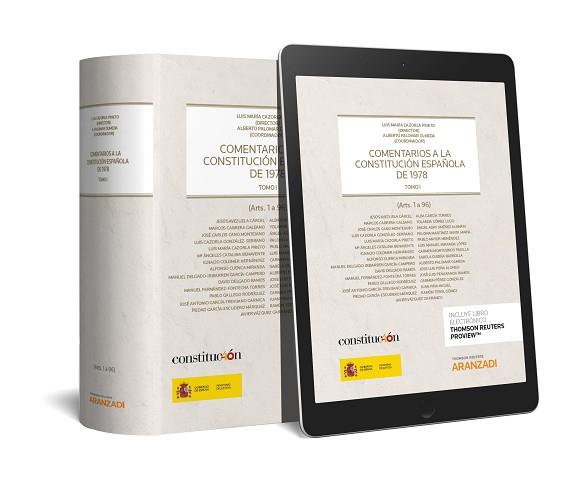 COMENTARIOS A LA CONSTITUCIÓN ESPAÑOLA DE 1978(2 TOMOS (PAPEL + E-BOOK) | 9788491972136 | CAZORLA PRIETO,LUIS MARÍA/PALOMAR OLMEDA,ALBERTO | Llibreria Geli - Llibreria Online de Girona - Comprar llibres en català i castellà