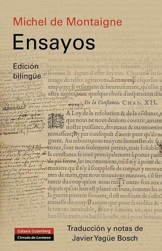 ENSAYOS(EDICIÓN BILINGÜE) | 9788415472650 | DE MONTAIGNE,MICHEL | Libreria Geli - Librería Online de Girona - Comprar libros en catalán y castellano