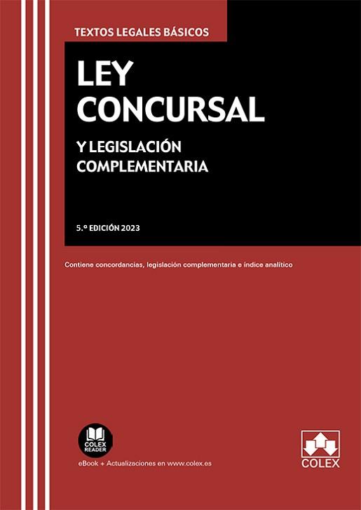 LEY CONCURSAL Y LEGISLACIÓN COMPLEMENTARIA(5ª EDICIÓN 2023) | 9788411940504 |   | Llibreria Geli - Llibreria Online de Girona - Comprar llibres en català i castellà