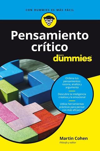PENSAMIENTO CRÍTICO PARA DUMMIES | 9788432905872 | COHEN,MARTIN | Llibreria Geli - Llibreria Online de Girona - Comprar llibres en català i castellà