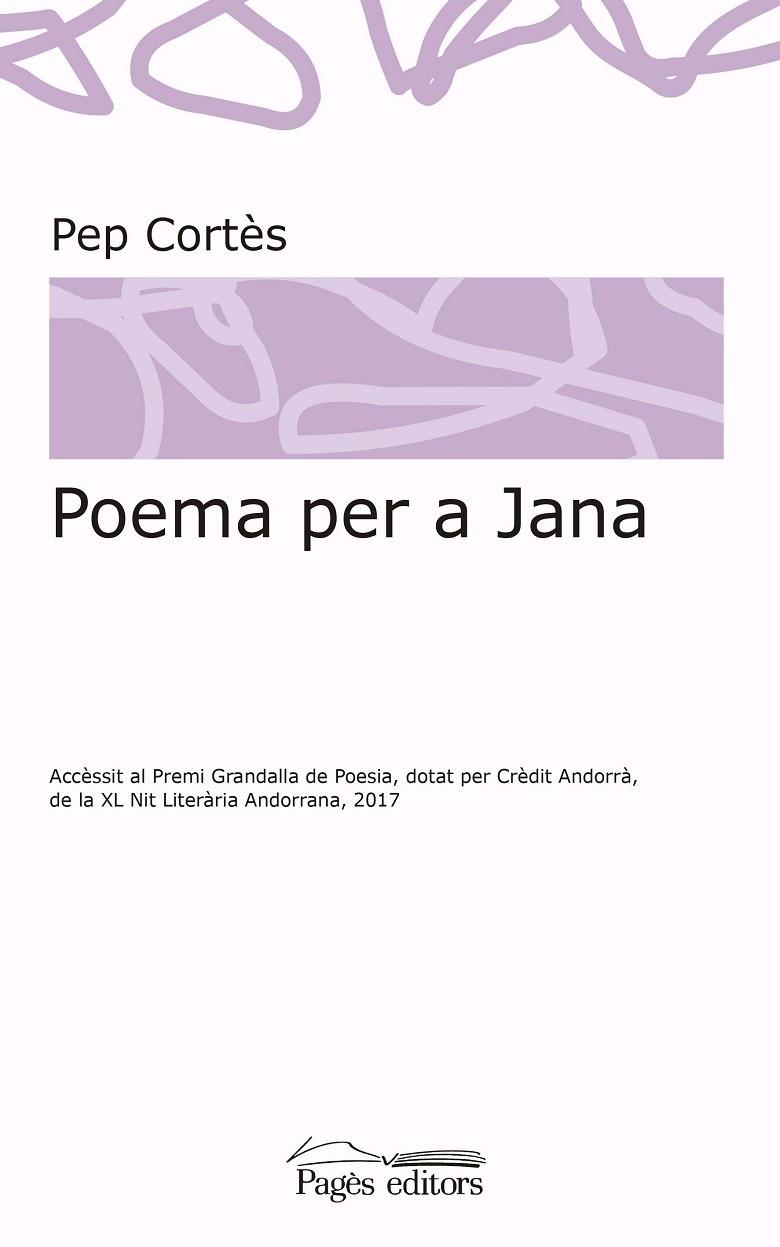 POEMA PER A JANA | 9788413030036 | CORTÈS VILA,PEP | Llibreria Geli - Llibreria Online de Girona - Comprar llibres en català i castellà