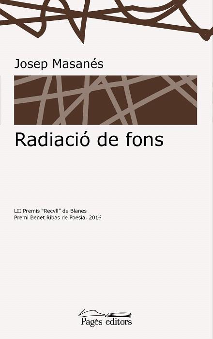 RADIACIÓ DE FONS | 9788499758367 | MASANÉS NOGUÉS,JOSEP | Llibreria Geli - Llibreria Online de Girona - Comprar llibres en català i castellà