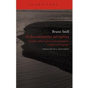 EL DESCUBRIMIENTO DEL ESPIRITU | 9788496834224 | SNELL,BRUNO | Libreria Geli - Librería Online de Girona - Comprar libros en catalán y castellano