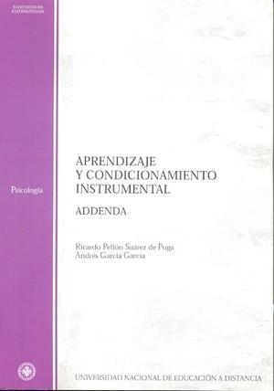 APRENDIZAJE Y CONDICIONAMIENTO INSTRUMENTAL.ADDENDA | 9788436248630 | PELLON,R./GARCIA,A | Llibreria Geli - Llibreria Online de Girona - Comprar llibres en català i castellà