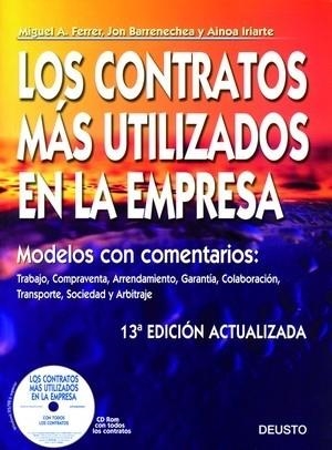 LOS CONTRATOS MAS UTILIZADOS EN LA EMPRESA(13ª EDICION 2008) | 9788423426218 | Libreria Geli - Librería Online de Girona - Comprar libros en catalán y castellano