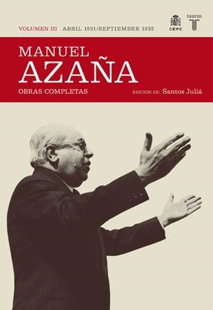 MANUEL AZAÑA.OBRAS COMPLETAS-3 | 9788430606993 | AZAÑA,MANUEL | Libreria Geli - Librería Online de Girona - Comprar libros en catalán y castellano