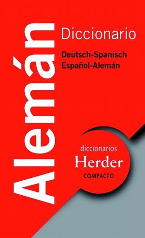DICCIONARIO ALEMAN-ESPAÑOL HERDER COMPACTO | 9788425425660 | VV.AA. | Llibreria Geli - Llibreria Online de Girona - Comprar llibres en català i castellà
