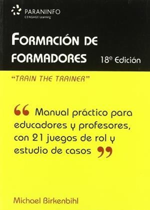 FORMACION DE FORMADORES | 9788428331500 | BIRKENBIHL,MICHAEL | Libreria Geli - Librería Online de Girona - Comprar libros en catalán y castellano