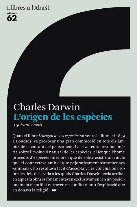 L'ORIGEN DE LES ESPECIES | 9788429761849 | DARWIN,CHARLES | Libreria Geli - Librería Online de Girona - Comprar libros en catalán y castellano