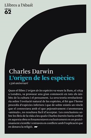 L'ORIGEN DE LES ESPECIES | 9788429761849 | DARWIN,CHARLES | Llibreria Geli - Llibreria Online de Girona - Comprar llibres en català i castellà