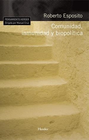 COMUNIDAD,INMUNIDAD Y BIOPOLITICA | 9788425426001 | ESPOSITO,ROBERTO | Llibreria Geli - Llibreria Online de Girona - Comprar llibres en català i castellà