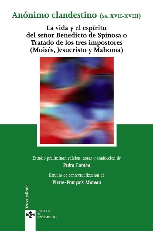LA VIDA Y EL ESPÍRITU DEL SEÑOR BENEDICTO DE SPINOSA O TRATA | 9788430948338 | ANÓNIMO CLANDESTINO (SIGLOS XVII-XVIII) | Llibreria Geli - Llibreria Online de Girona - Comprar llibres en català i castellà