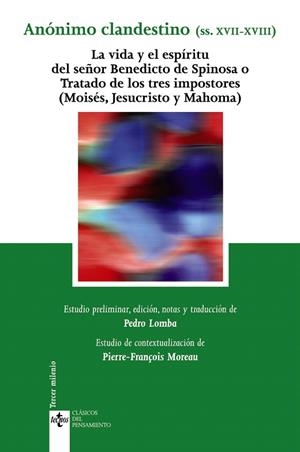 LA VIDA Y EL ESPÍRITU DEL SEÑOR BENEDICTO DE SPINOSA O TRATA | 9788430948338 | ANÓNIMO CLANDESTINO (SIGLOS XVII-XVIII) | Llibreria Geli - Llibreria Online de Girona - Comprar llibres en català i castellà