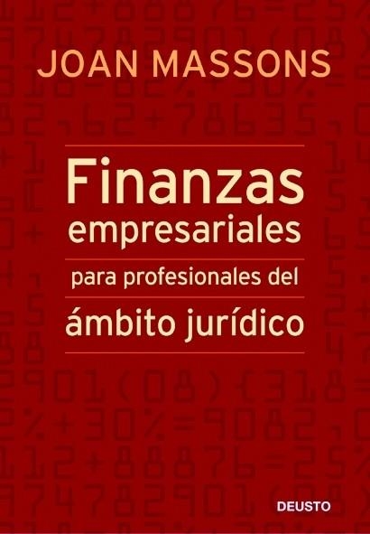 FINANZAS EMPRESARIALES PARA PROFESIONALES DEL AMBITO... | 9788423427253 | MASSONS,JOAN | Libreria Geli - Librería Online de Girona - Comprar libros en catalán y castellano