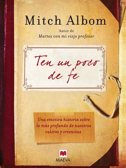 TEN UN POCO DE FE | 9788492695225 | ALBOM,MITCH | Libreria Geli - Librería Online de Girona - Comprar libros en catalán y castellano