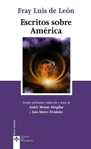 ESCRITOS SOBRE AMERICA | 9788430950492 | DE LEON,FRAY LUIS | Libreria Geli - Librería Online de Girona - Comprar libros en catalán y castellano