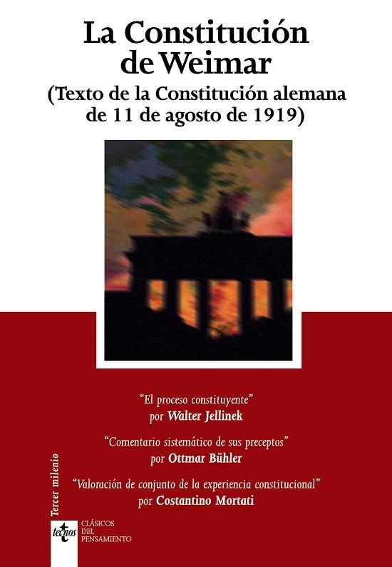 LA CONSTITUCION DE WEIMAR (TEXTO DE LA CONSTITUCION ALEMANA | 9788430951178 | Libreria Geli - Librería Online de Girona - Comprar libros en catalán y castellano