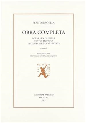 OBRA COMPLETA-2.POESIES EN CASTELLÀ.TEXTOS EN PROSA.TEXTOS D'ATRIBUCIÓ INCERTA | 9788472267640 | TORROELLA,PERE | Libreria Geli - Librería Online de Girona - Comprar libros en catalán y castellano