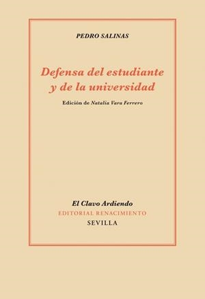 DEFENSA DEL ESTUDIANTE Y DE LA UNIVERSIDAD | 9788484726463 | SALINAS,PEDRO | Libreria Geli - Librería Online de Girona - Comprar libros en catalán y castellano