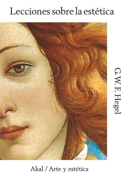 LECCIONES SOBRE LA ESTETICA | 9788446028239 | HEGEL,G.W. | Libreria Geli - Librería Online de Girona - Comprar libros en catalán y castellano