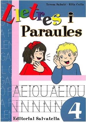 LLETRES I PARAULES-4 | 9788484124580 | SABATE I RODIE,TERESA | Libreria Geli - Librería Online de Girona - Comprar libros en catalán y castellano