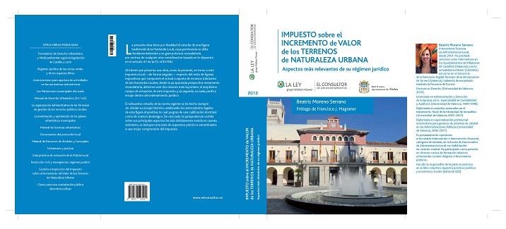 IMPUESTO SOBRE EL INCREMENTO DEL VALOR DE LOS TERRENOS DE NATURALEZA URBANA | 9788470526060 | MORENO,BEATRIZ | Libreria Geli - Librería Online de Girona - Comprar libros en catalán y castellano