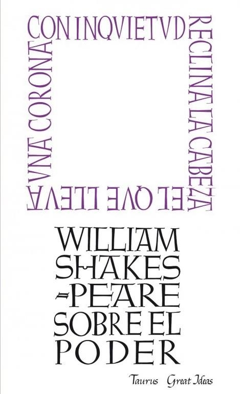 SOBRE EL PODER | 9788430600274 | SHAKESPEARE,WILLIAM | Libreria Geli - Librería Online de Girona - Comprar libros en catalán y castellano