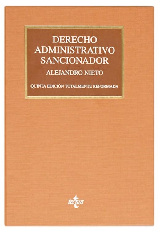DERECHO ADMINISTRATIVO SANCIONADOR(5ª EDICION 2012) | 9788430954766 | NIETO,ALEJANDRO | Libreria Geli - Librería Online de Girona - Comprar libros en catalán y castellano