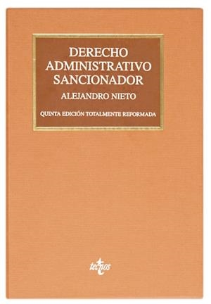 DERECHO ADMINISTRATIVO SANCIONADOR(5ª EDICION 2012) | 9788430954766 | NIETO,ALEJANDRO | Llibreria Geli - Llibreria Online de Girona - Comprar llibres en català i castellà