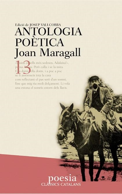 JOAN MARAGALL(ANTOLOGIA POETICA) | 9788482875675 | Llibreria Geli - Llibreria Online de Girona - Comprar llibres en català i castellà
