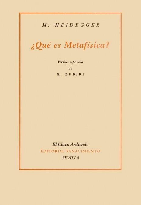 QUE ES METAFISICA? | 9788484720911 | HEIDEGGER,M. | Libreria Geli - Librería Online de Girona - Comprar libros en catalán y castellano