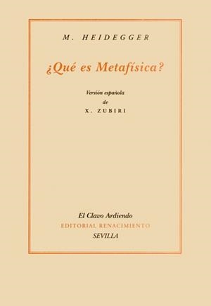 QUE ES METAFISICA? | 9788484720911 | HEIDEGGER,M. | Libreria Geli - Librería Online de Girona - Comprar libros en catalán y castellano