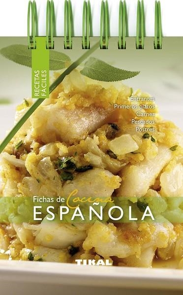 FICHAS DE COCINA ESPAÑOLA | 9788499281650 | TIKAL | Libreria Geli - Librería Online de Girona - Comprar libros en catalán y castellano