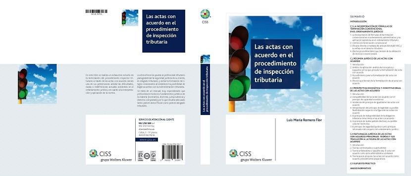LAS ACTAS CON ACUERDO EN EL PROCEDIMIENTO DE INSPECCIÓN TRIBUTARIA | 9788499543987 | ROMERO FLOR,LUIS MARÍA | Libreria Geli - Librería Online de Girona - Comprar libros en catalán y castellano