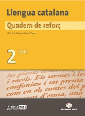QUADERN DE REFORÇ-2N ESO LLENGUA CATALANA | 9788430749171 | CODINA,MARGARIDA/MARTI,CARME | Llibreria Geli - Llibreria Online de Girona - Comprar llibres en català i castellà